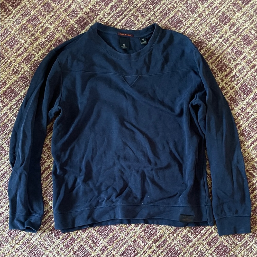 Scotch & Soda Dark Blue Crewneck Sweatshirt